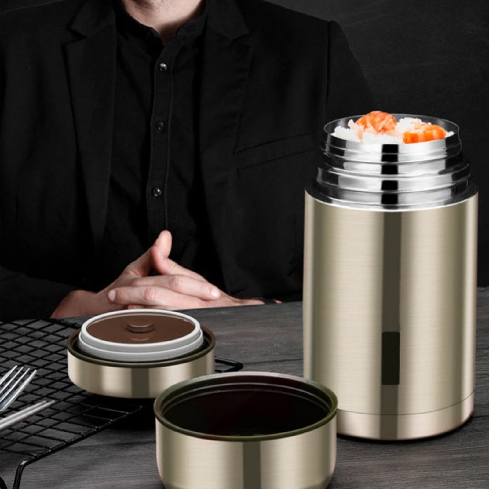 Contenedor térmico para comida caliente frasco de vacío 1200 ml
