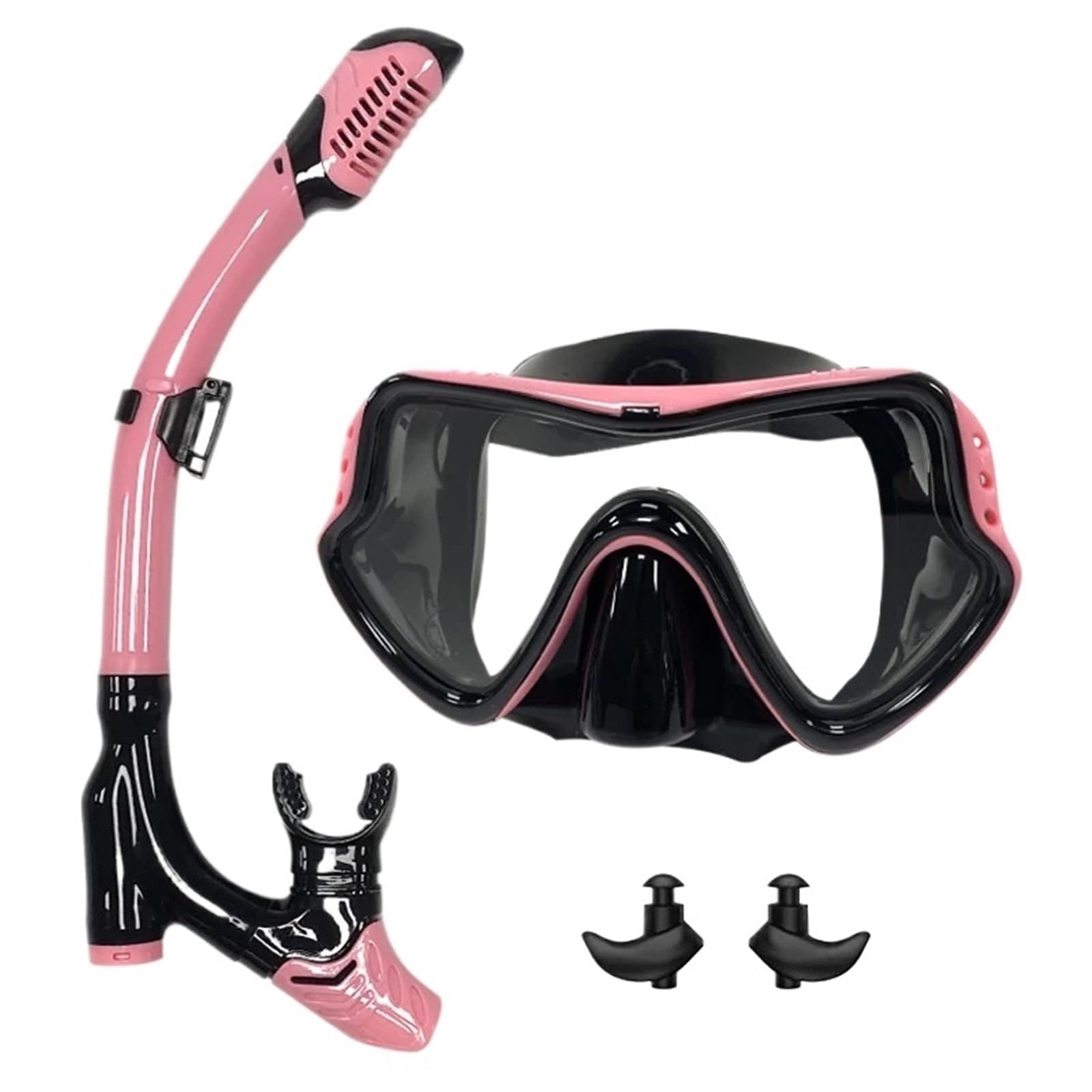 Buceo Máscara de Buceo Snorkel Profesional Máscara de Buceo y snorkels Gafas Gafas Buceo Natación Tubo de respiración fácil máscaras de Buceo(306398pink 1)