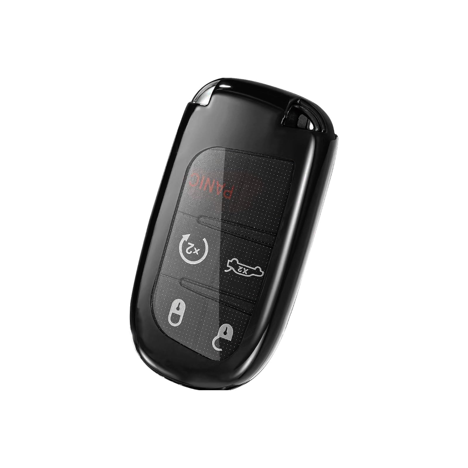 For Dodge Charger Challenger Jeep Chrysler Chrome TPU Key Fob Cover Shell Case E - Foto 7