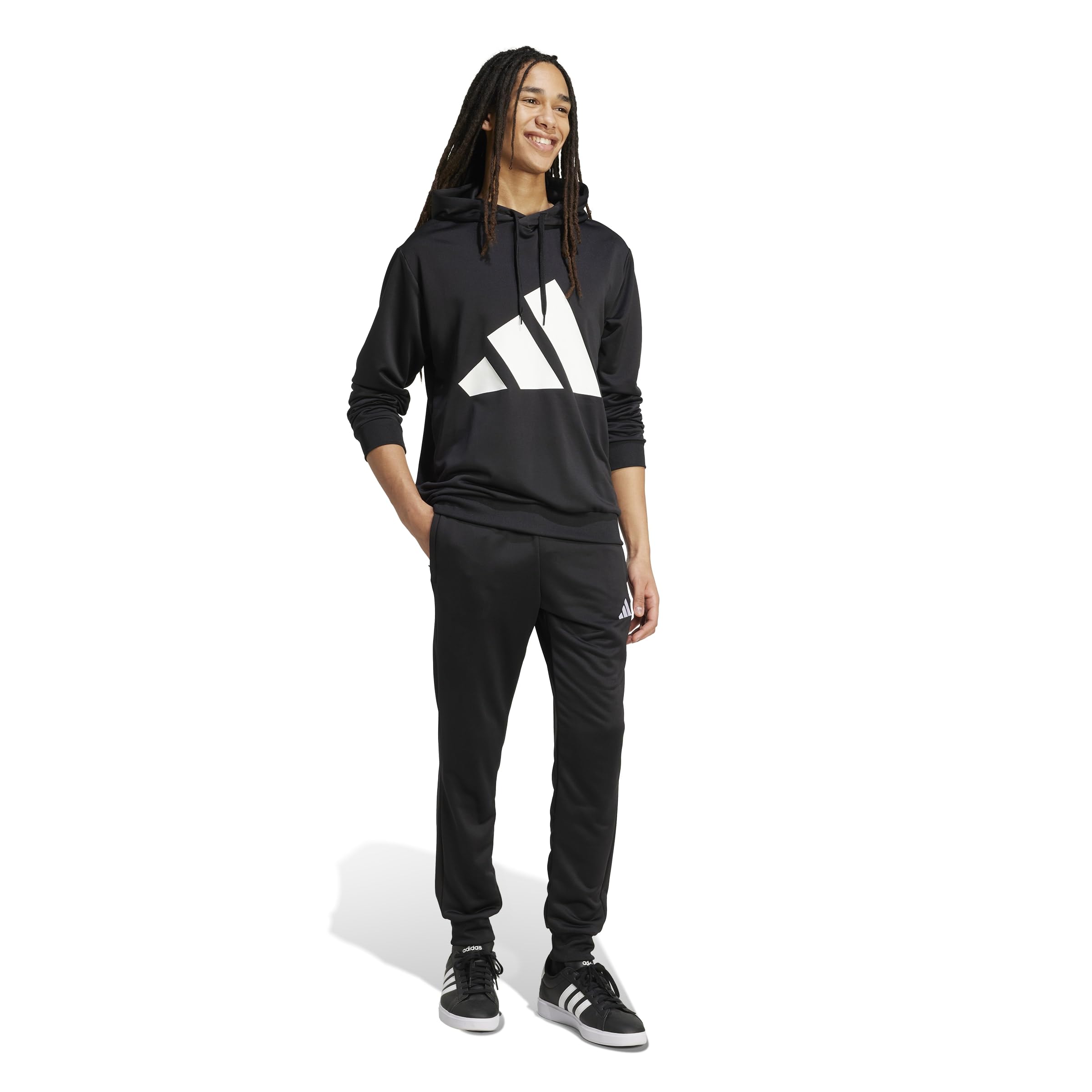 adidas Big Logo French Terry Hooded Tracksuits TUTA Uomo