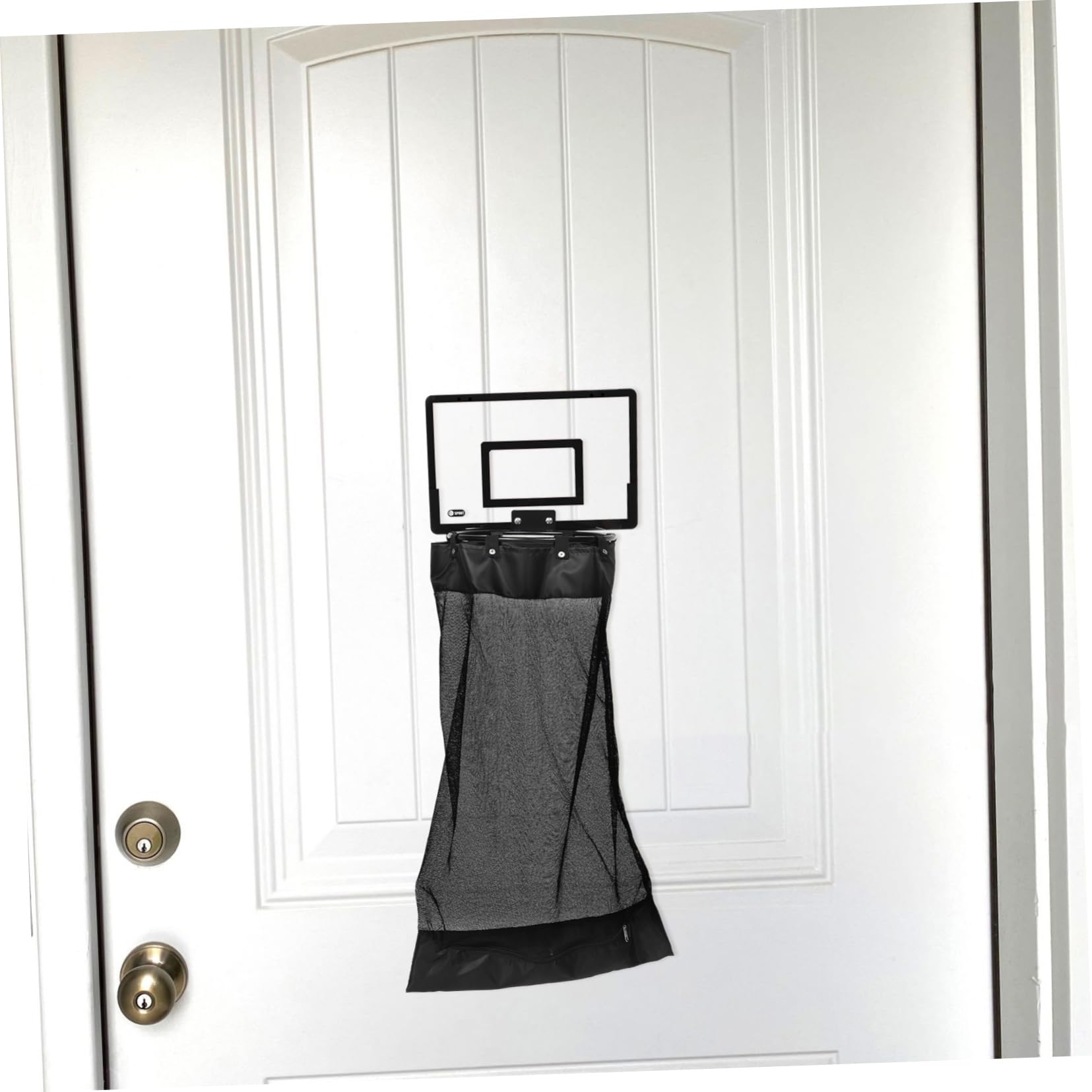 VALICLUD Cesto Portabiancheria Da Appendere Con Cerniera: Cesto Portabiancheria in Rete A Forma Di Canestro Da Basket Da Appendere Alla Porta - Organizer Salvaspazio Per Dormitorio
