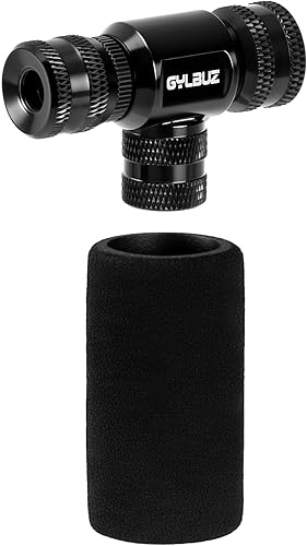 Inflador de neumáticos de bicicleta de CO2 Bomba de bicicleta portátil de Co2 compatible con válvulas Presta y Schrader con funda aislada para