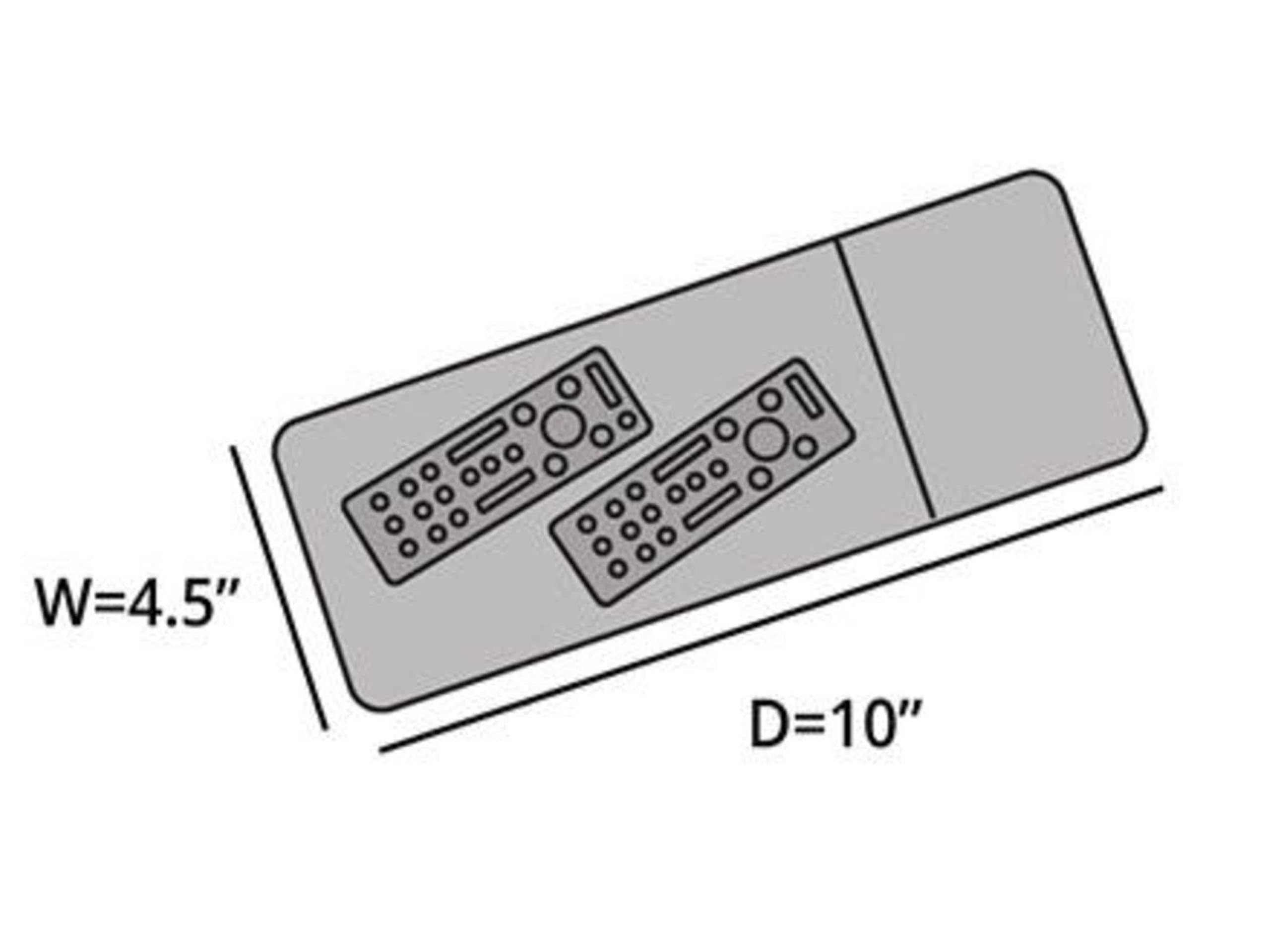 Covermates Remote Control Cover - Water Resistant Polyester, Double Stitched Seams, Touch Fastener Closure, TV Covers, 4.5W x 10D, Charcoal
