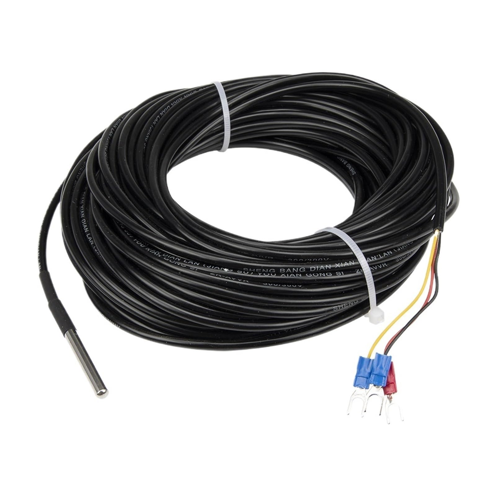 Sensor de temperatura de resistencia PT100 con cable impermeable de 20 metros
