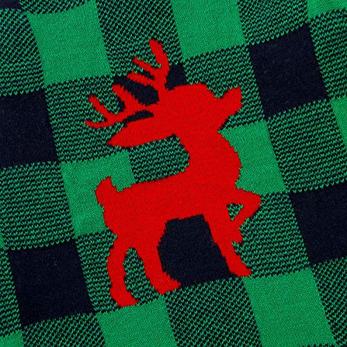 NCONCO Baby Kerst Romper Lange Mouw Plaid Jumpsuit Xmas Elk Bodysuit voor 0-24 Maanden - Afbeelding 6