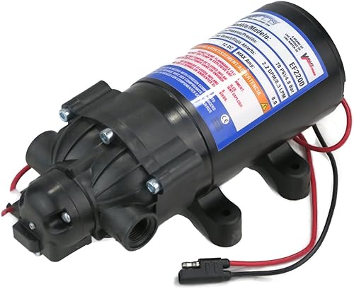 Miniatura 4 de The ROP Shop EVERFLO - Bomba de agua de diafragma de 12 voltios y 2.2 GPM, 70 psi, pulverizadores de césped, barcos, caravanas