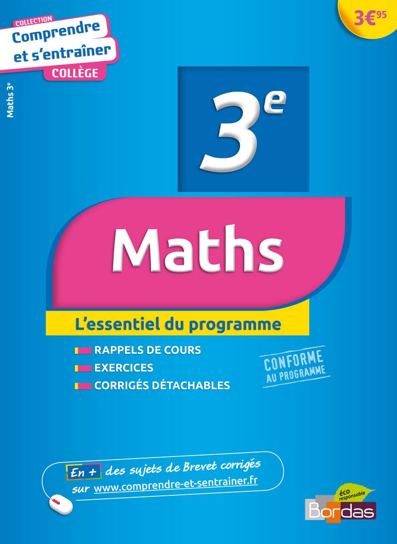 COMPRENDRE ENTRAINER MATHS 3E : Romet, Jean-Luc: Amazon.com.mx: Libros