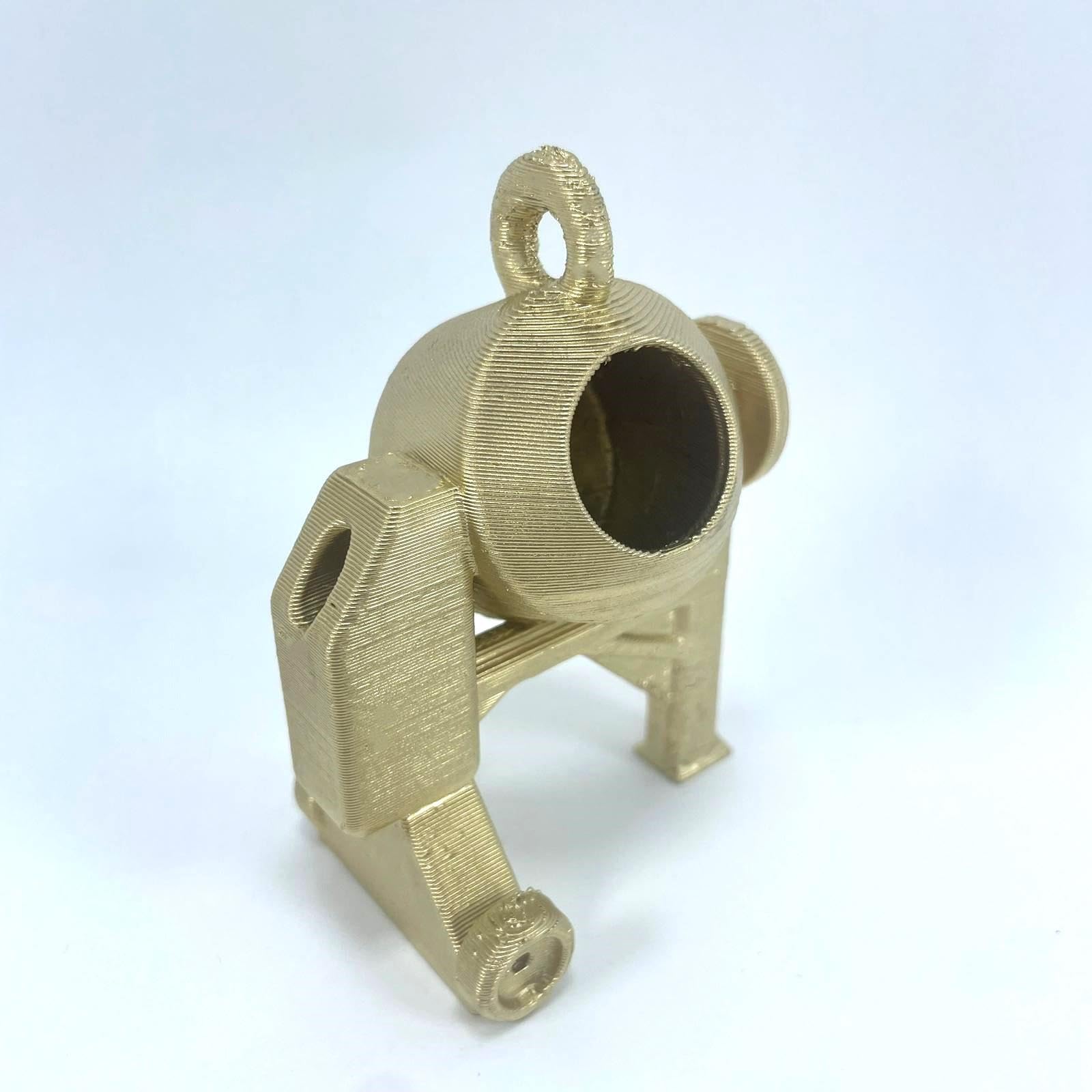 3D Cabin Gold Cement Mixer Christmas Tree Bauble Decoration Ornament For Christmas Xmas Noel