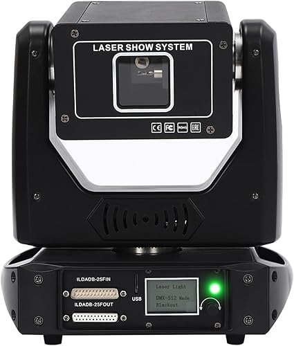 BBISYS Luz LED de cabeza móvil para DJ, RGBW LED de cabeza móvil con efectos de iluminación mixtos, iluminación de escenario DMX luz de fiesta