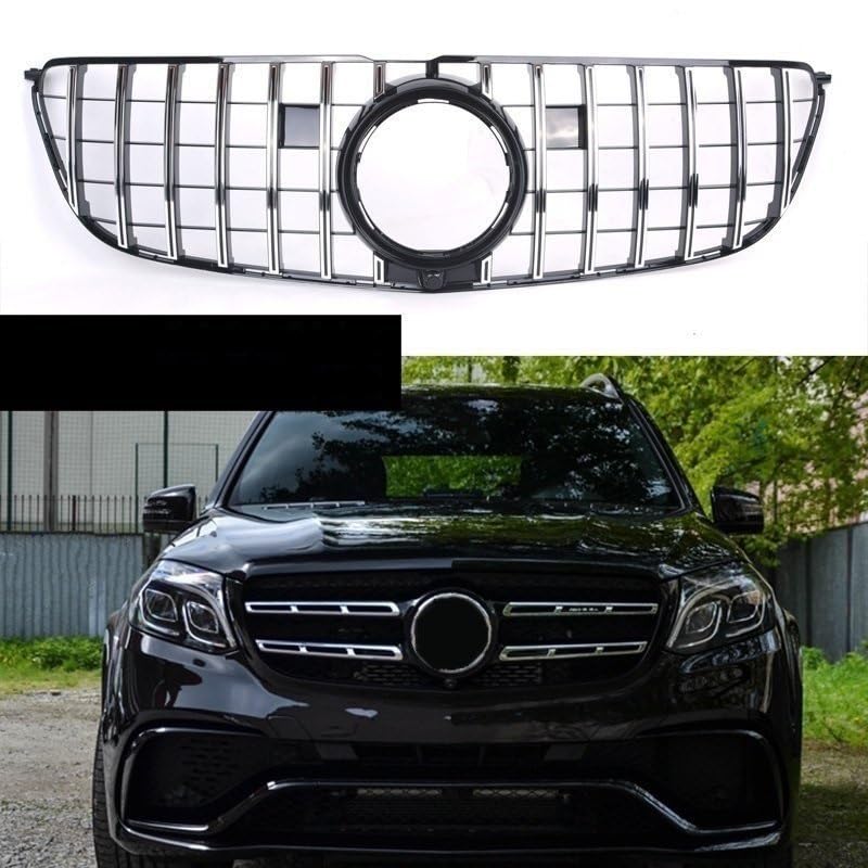 車用メッシュグリル ブラック シルバー