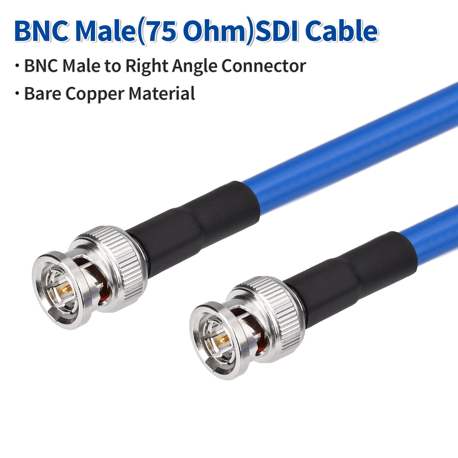 Yuslao 12G SDI-Kabel 91 Cm | BNC Auf BNC | RG6 Koaxialkabel | Für 8K, 4K, 3G-SDI | 2 Stück
