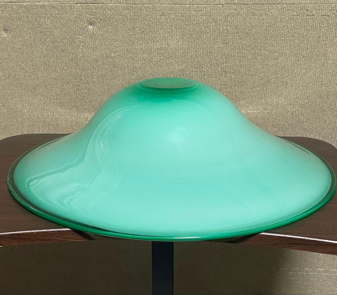 【限定値下げ中‼️】大型　花器　水盤　ガラス製　クリスタル　エメラルドグリーン Amazon.co.jp: 大型花器 水盤 ガラス製 クリスタル エメラルドグリーン