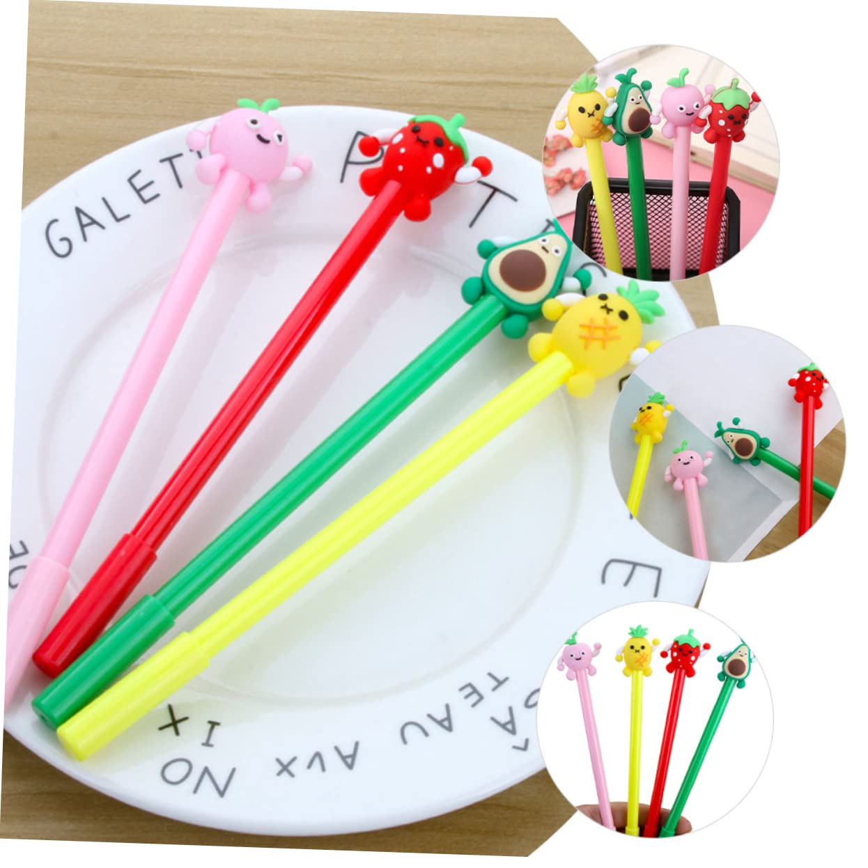 Tofficu Lot de 5 Stylos Mignons pour Garçons Et Filles Stylos Gel pour Prise de Notes Fournitures Scolaires de Style Mixte Pièces X 5