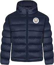 Manchester City FC - Boys Winter Quilted Jacket with Hood - Official Merchandise - Gift for Football Fans