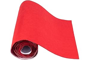 BENECREAT Red Self-Adhesive Felt Fabric Sheet