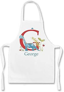 Personalised Kids Apron, Black Dot Apron, 2 sizes,Kitchen Gift, Cooking gift, Girl, Boy children's Toddler Apron (5-10 yrs) (5-10 yrs) (5-10 yrs)