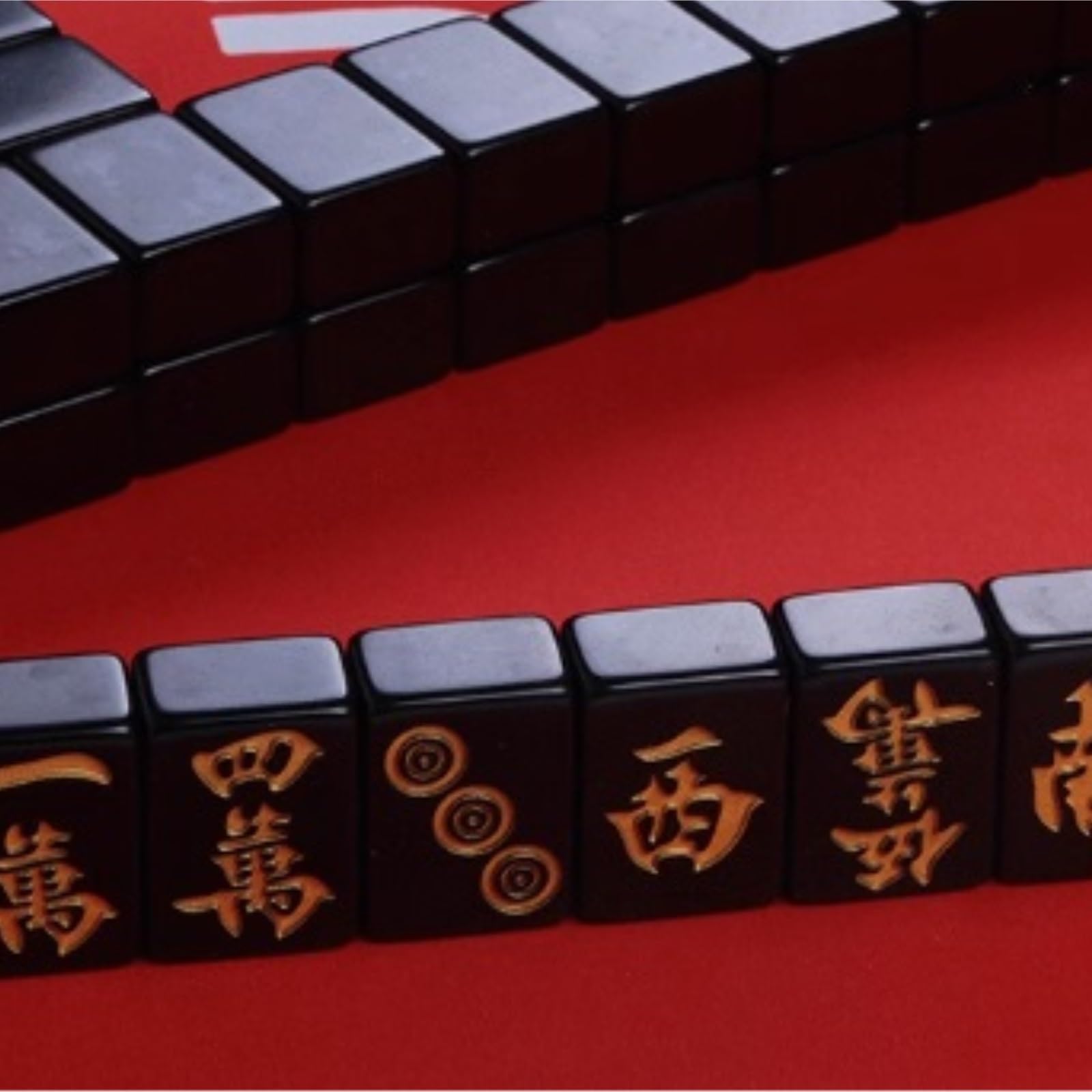 Chinesisches Mahjong 144 Spielsteine ​​Mah Jong Mahjong Set Versammlungs-Partyspiel Traditionelles Spiel for Reiseparty Für Familie Reise Spiel