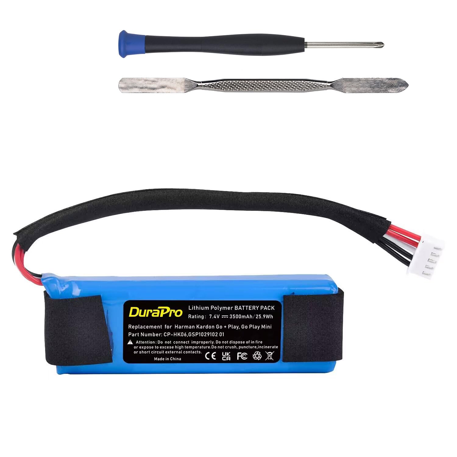 DuraPro - Batería de 3500 mAh CP-HK06 compatible con Harman Kardon Go + Play, Go Play Mini GSP102910201