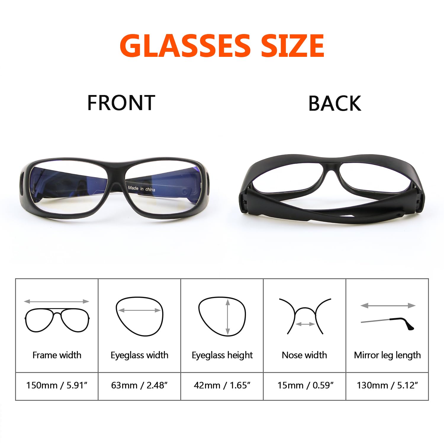 JILERWEAR Lunettes de protection laser CO2 9000-10600 nm OD6+ certifiées CE pour machine de découpe et de gravure laser CO2