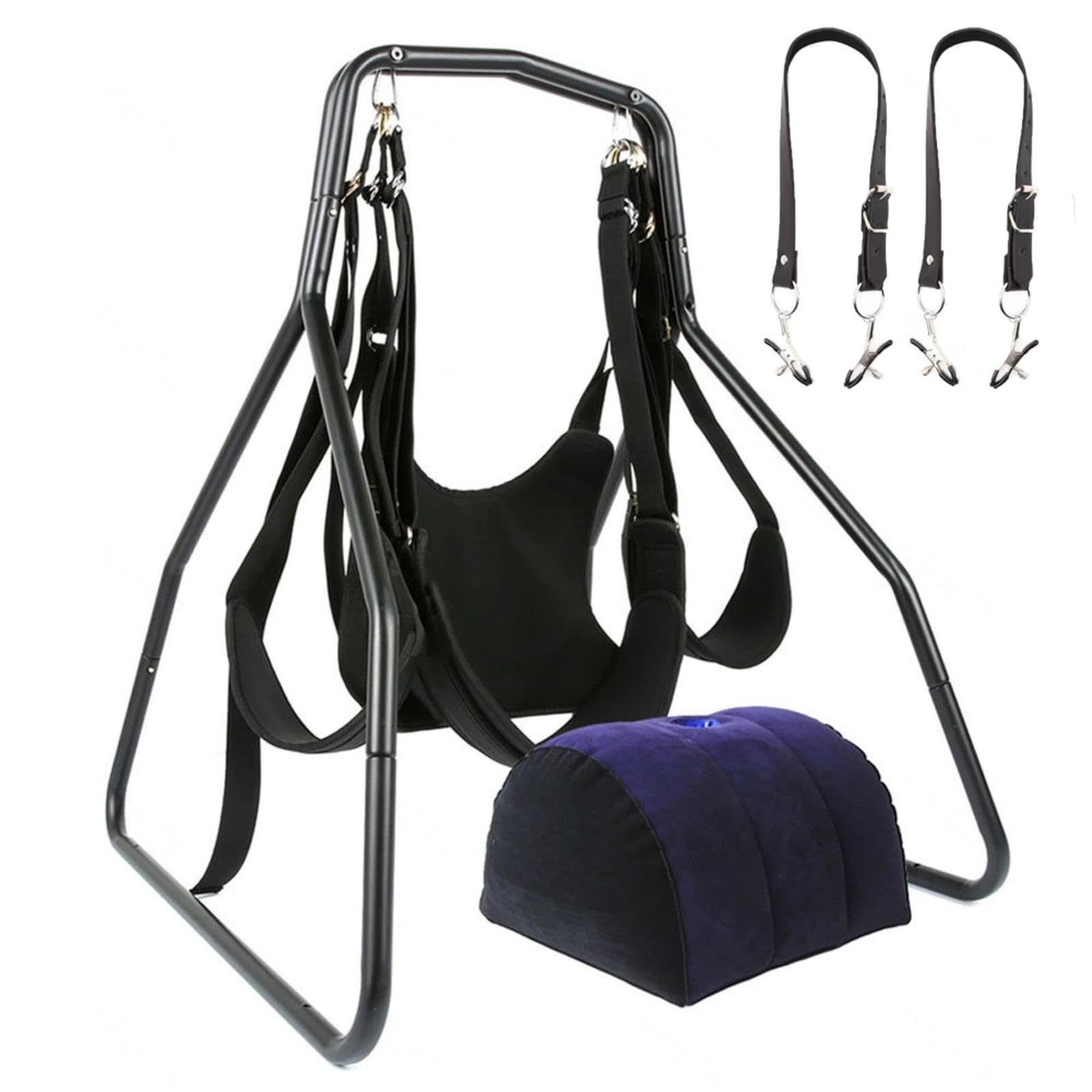 Balancoire Sexuelle Sling Avec Portique Adulte Érotique Balançoire Pour Support Couple Interieur Cuir Portable,#7