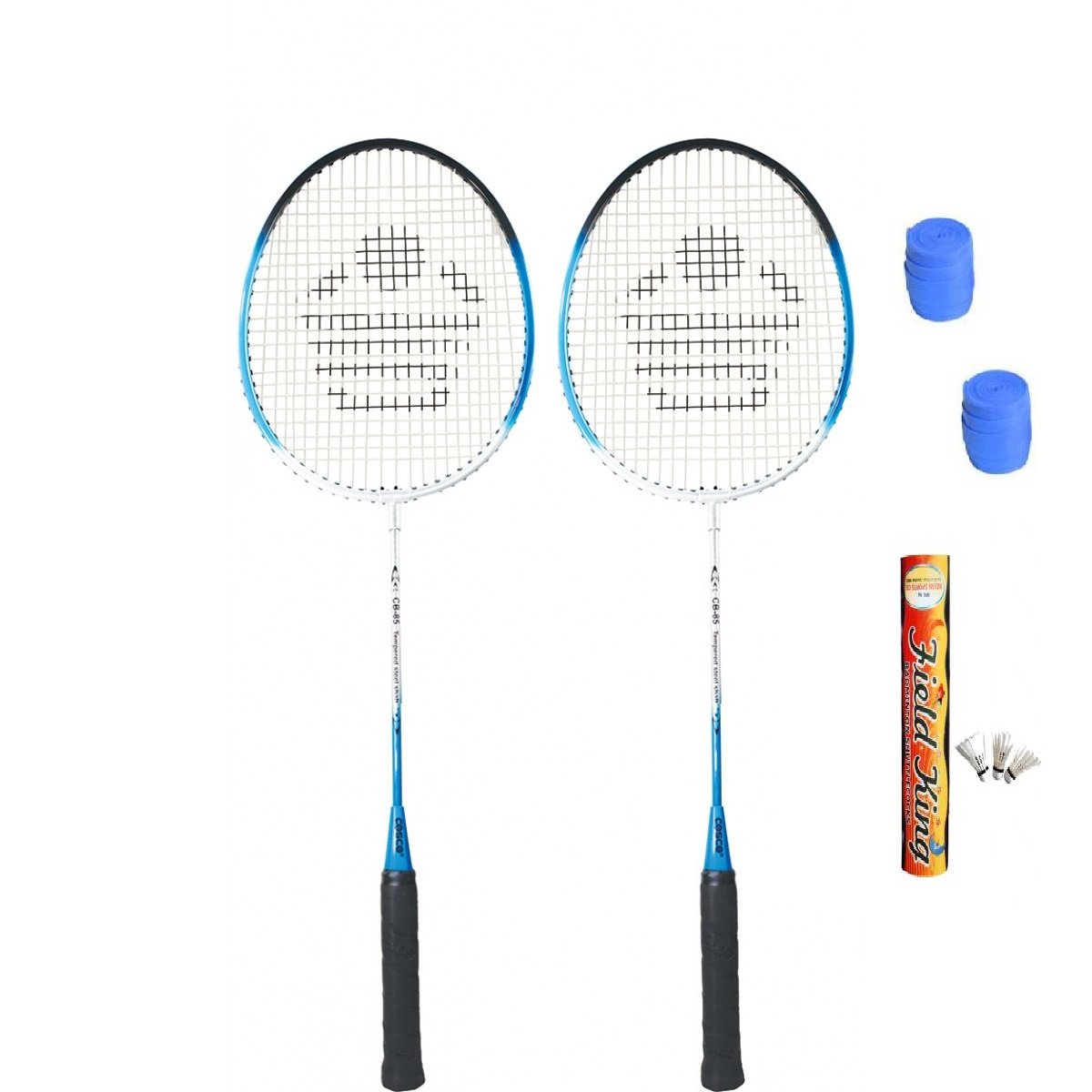 Buy Cosco Badminton Racket Set of 2 by Games On Doors Badminton Racquet Pair with Shuttlecock