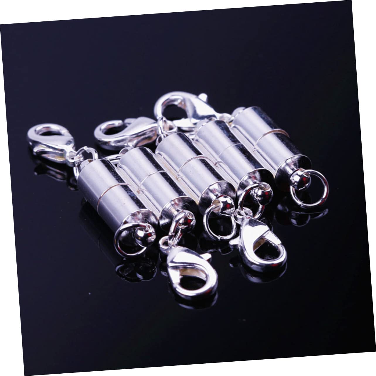 SHINEOFI 60 Stk Magnetverschluss Für Schmuck Armband Magnetverschlüsse Magnetarmbandverlängerungen Schnallenverschlüsse Magnetischer Halskettenverschluss Schmuck Diy Verschluss Kupfer