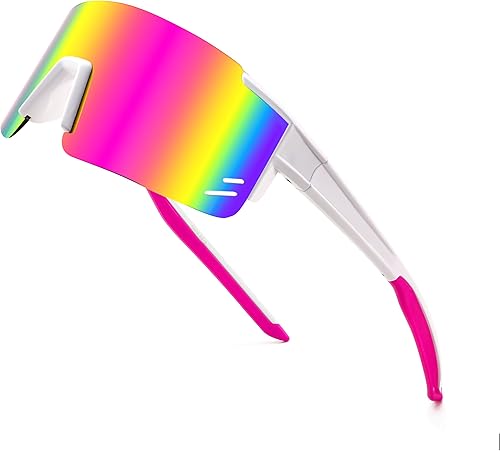 FEISEDY Gafas de sol para niños, gafas de sol de béisbol juveniles, UV400, deportes, adolescentes, ciclismo, sombras para niños y niñas de 8 a 16