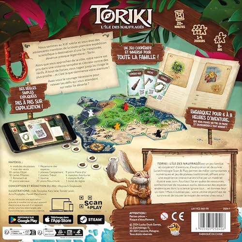 Jeu d'ambiance Lucky Duck Games Toriki 'Île des Naufragés - vue 5