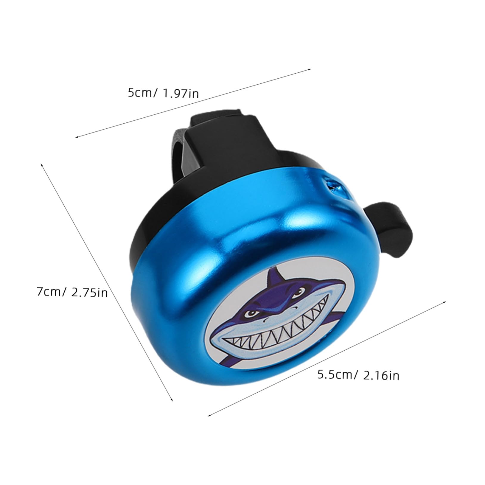 10 Pièces Sonnette Vélo Garçon Fille Lot de Motif Requin Cloche Aluminium Résistante pour Vélo et Trottinette Facile à Installer Sonore et Décorative pour Garçons et Filles