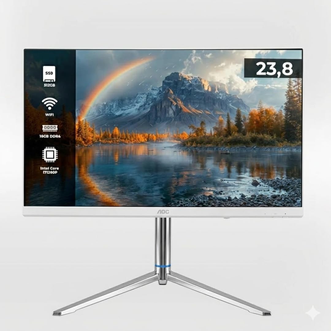 Computador All In One 23.8” Full HD Intel Core i7 13ª 16GB RAM SSD