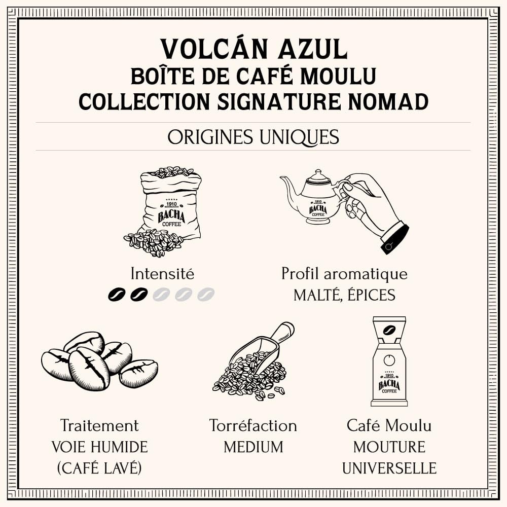 Bacha Coffee - Café Volcán Azul Signature Nomad - 250g Moulu