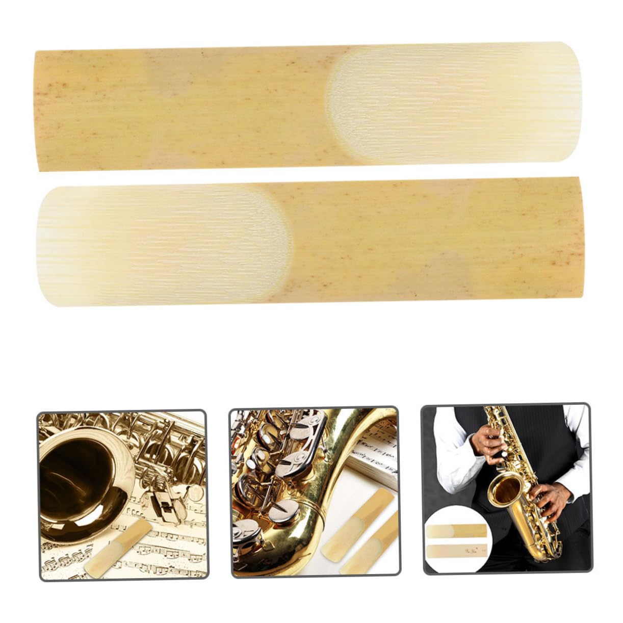BESTonZON 80piezas Reeds De Saxofón Tenor Repuestos Para Saxofón Tradicional Accesorios Para Músicos Sonido Estable Para Jazz y Clásico