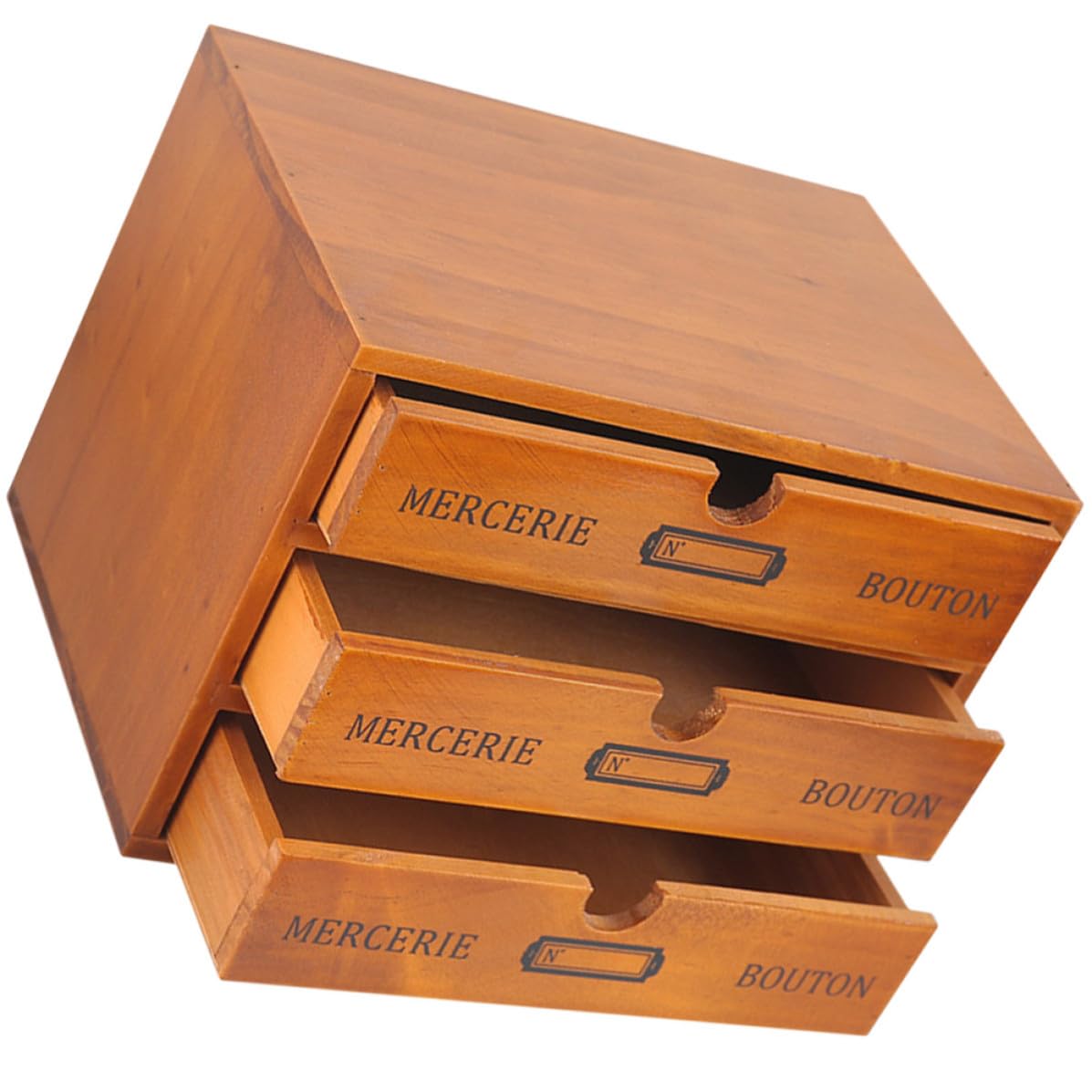 Organizzatore a Tre Cassetti in Legno da Scrivania per Ufficio