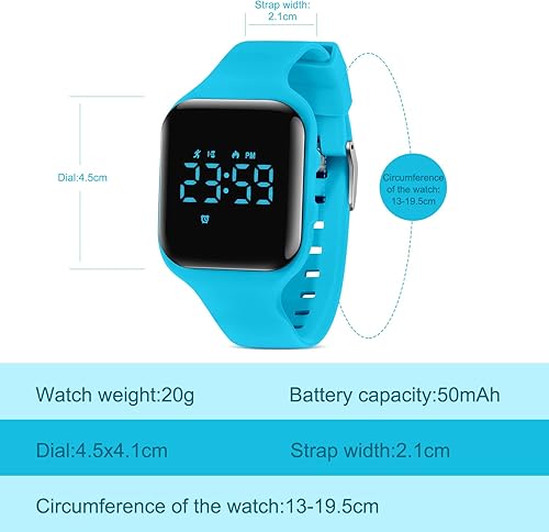 Miniatura 5 de NN BEN NEVIS Kids Watch, Digital Watch for Boys Girls, Sport Watch with Fitness Tracker, Alarm Clock, Stopwatch, No App and Waterproof, Watch for