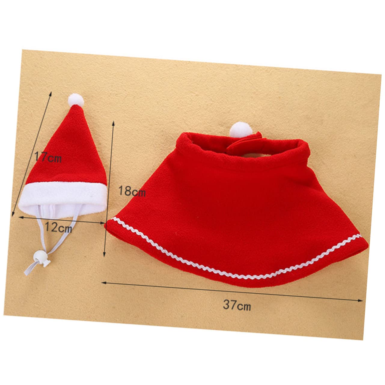 HMJGDHX 2 Pezzi Mantello per Cani per Natale Festa per Animali Domestici Divertenti Vestiti Cosplay per Cucciolo di Cane Costume per Gite in Vacanza