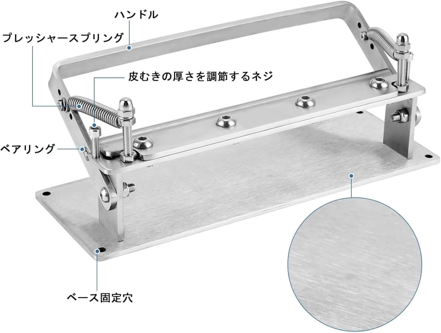 調整可能手動レザースカイバー機 替え刃付き 革剥離/革削ぎ対応 家庭/工場兼用 DIY レザークラフトツール