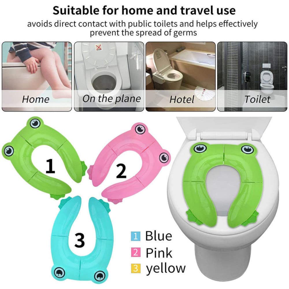 Tappetino per WC, Cuscinetti per Closestool, Tappetino scalda WC Tappetino per vasino da Viaggio Portatile Cuscino Pieghevole per Sedile per WC Cuscino per Bambini Pot Seater Protezione per