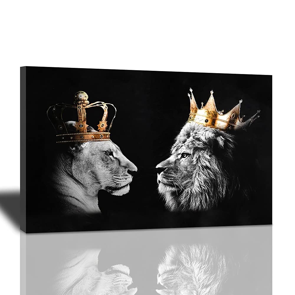 Buy Lion Pictures Wall Decor for Bedroom African Lion King and Queen