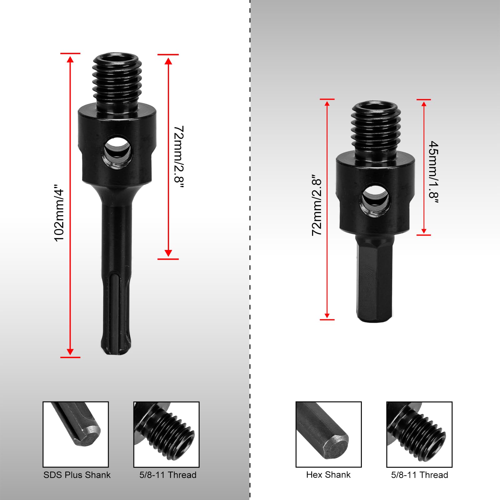 SALI Diamond Core Drill Bit - 2.5" for Concrete & Masonry -8 SALI Diamond Core Drill Bit - 2.5" for Concrete & Masonry -8