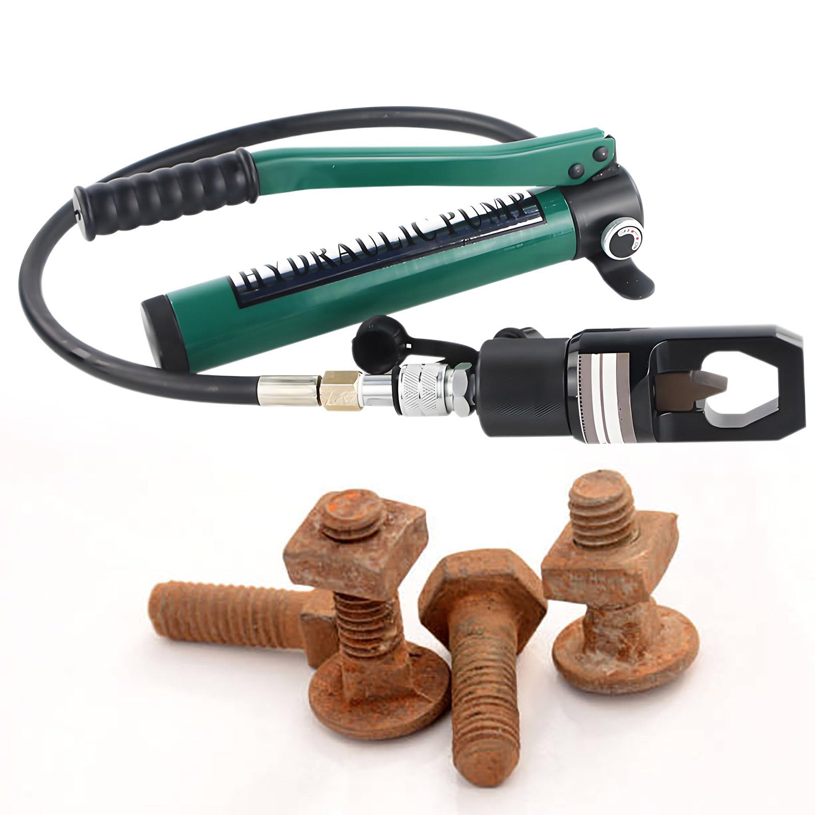 IUokLU Hydraulic Nut Splitter Tool Nut Cutter Splitter Rusted Broken Damaged Stuck Nut Removal Tool with Blade (16t)
