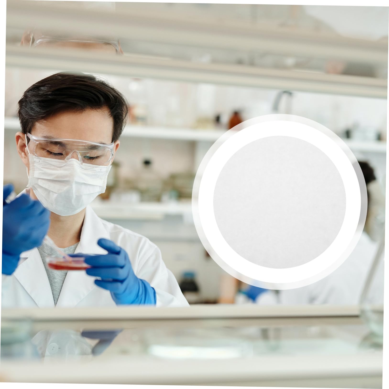 100stücke Qualitatives Filterpapier Mit Mittlerer Fließgeschwindigkeit Für Laboranwendungen Für Experimente Weiß