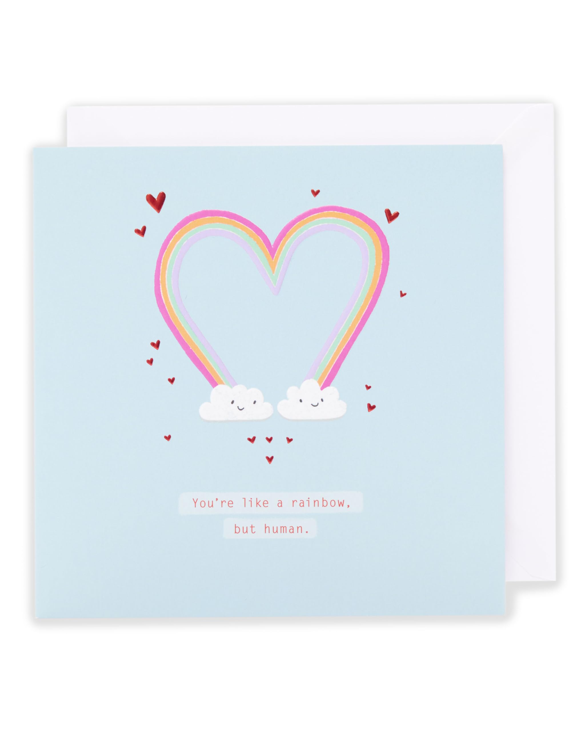 Kindred | Valentine's Day Card | I Love You Presents | Her/Him | Like A Rainbow But Human Design | With Envelope | 159mm x 159mm