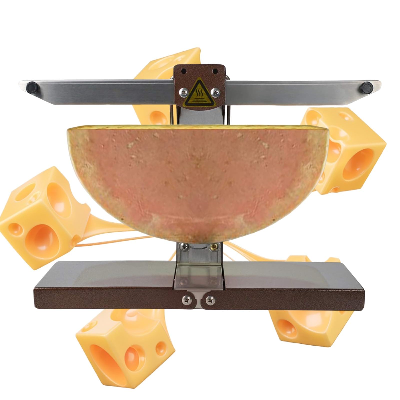 Elektryczny Grill Raclette 900w ， Idealny Na Imprezy I Rodzinne Spotkania, Powłoka Nieprzywierająca I łatwe Czyszczenie