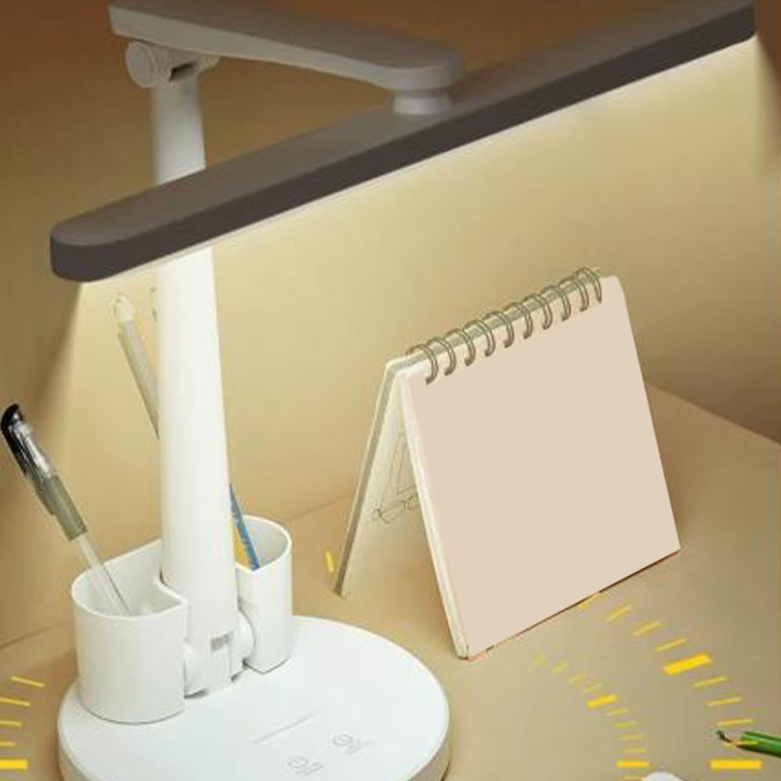 LED-Schreibtischlampe, verstellbar, augenschonend, langlebig, faltbar, für Schlafzimmer, Arbeitszimmer, Lesen, Schreiben, Schminktisch und mehr, perfekt für Zuhause und Büro