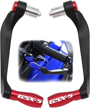 Handguards for Suzuki GSX-S750 GSX-S1000 GSX-S 750 1000 2000-2023 2022 2021 2020 Motorcycle Handlebar Grips Guard Brake Clutch Levers Handle Bar Guard Protector Color Red, Size 2000-2023