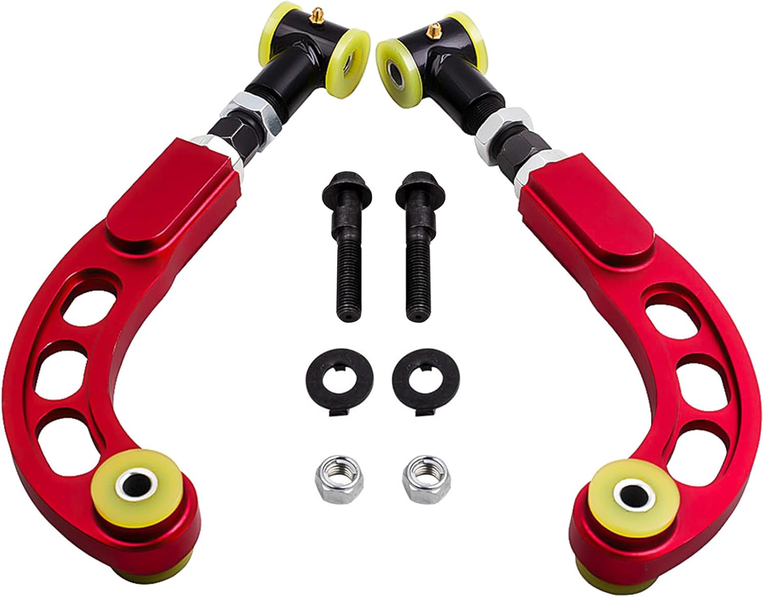 for Scion Tc 2005-2010 Spherical Bearing Adjustable Camber Kit, Front Camber Bolts And Rear Arms