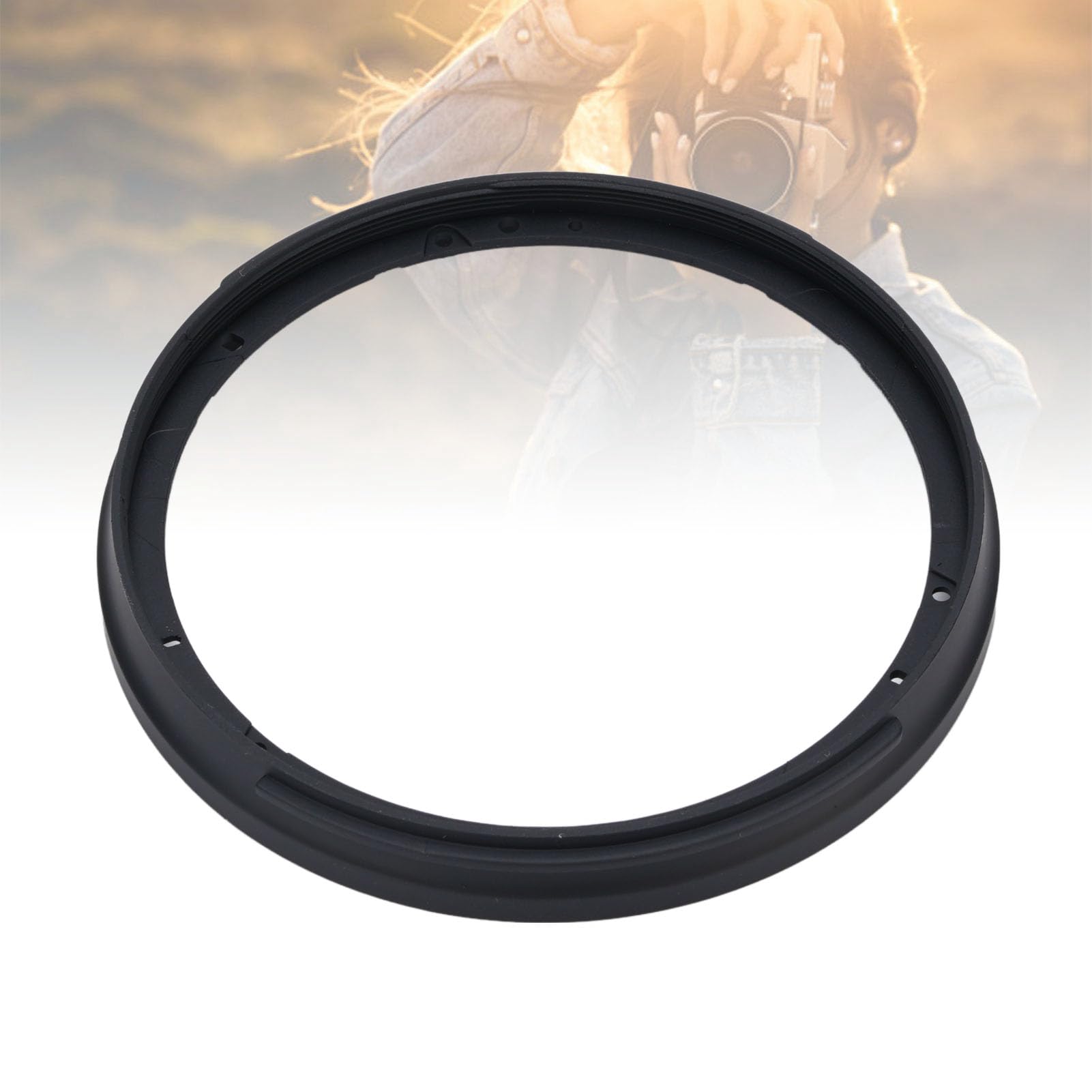 Anillo Fijo de Filtro de Cámara, Marco Súper Delgado, Diseño de Rosca Fina, Instalación Segura, con Material ABS para Lente de 24-70 Mm