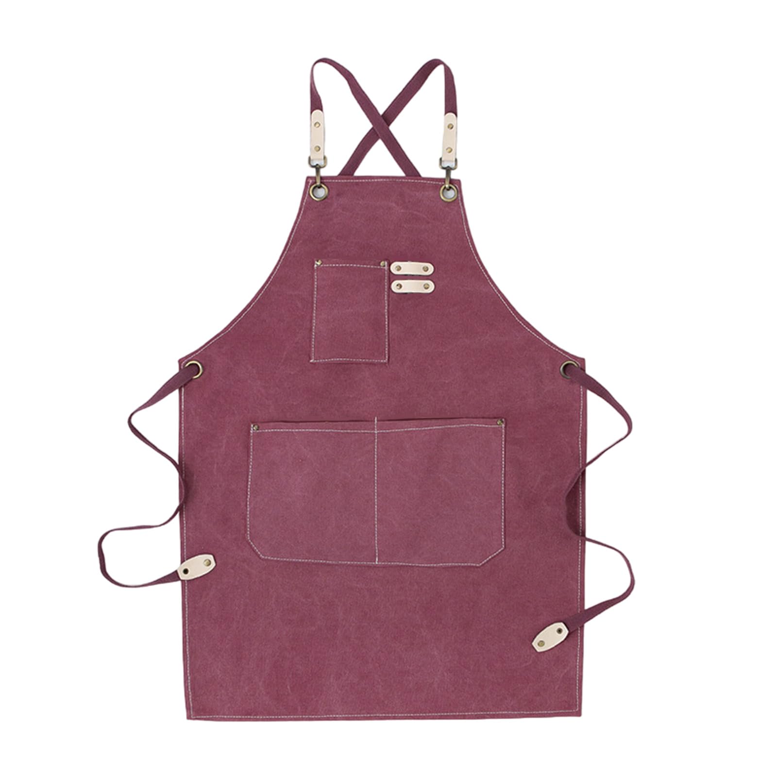 Jazuaiao Canvas Chefs Apron with Waterproof, Adjust Fit for Chefs Bakers Experts Apron