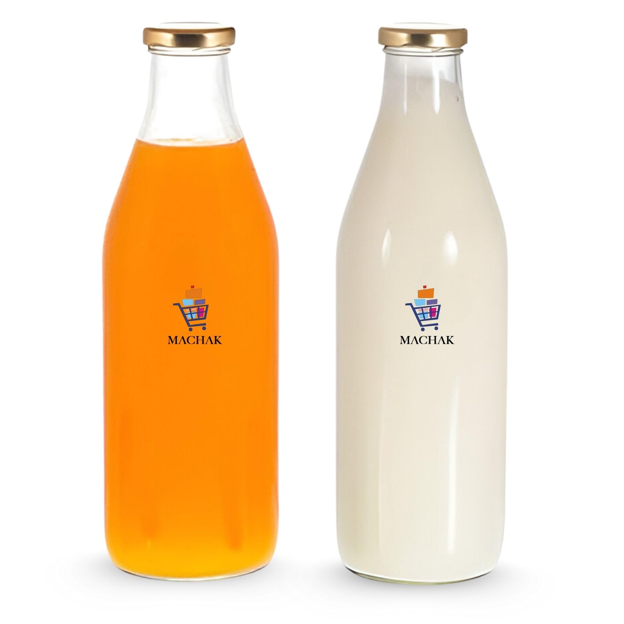 Glass Water Bottle - 500ml - Reusable & Airtight -8 Glass Water Bottle - 500ml - Reusable & Airtight -8