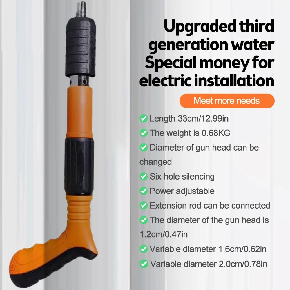 Uadme Manuelle Nagelpistole - 5-Gang Bolzenschussgerät Mit Schalldämpfer